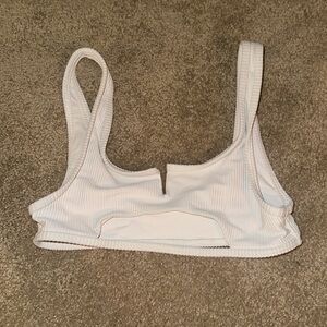 White Frankie’s bikini top with clevage size small